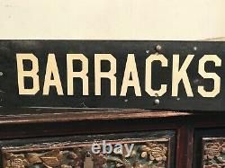 AUTHENTIC VINTAGE NEW ORLEANS BOURBON & BARRACKS ST. FRENCH QUARTER SIGNS, 1970s