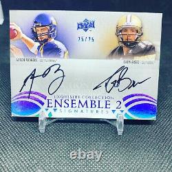 Aaron Rodgers Drew Brees 2011 Upper Deck Exquisite Collection Dual Auto! 25/25