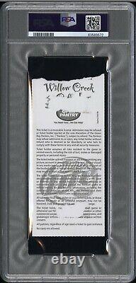 Aaron Rodgers NFL Debut Ticket Stub 2005green Bay Packers 10/9 Favre #210psa