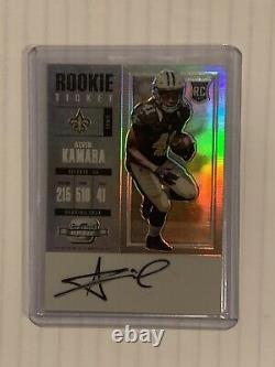 Alvin Kamara 2017 Contenders Optic Prizm Rookie Auto PSA 10