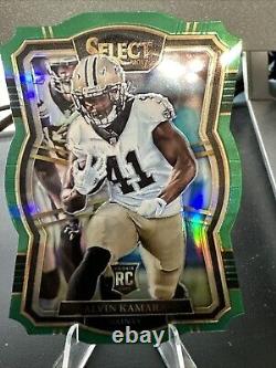 Alvin Kamara 2017 Select Prizm Die Cut Green Rookie Card 5/5 New Orleans Saints