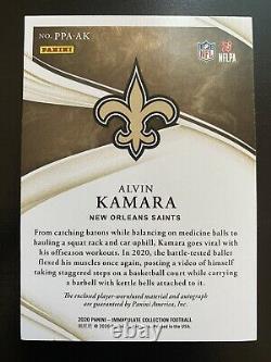 Alvin Kamara 2020 Panini Immaculate Premium Patch Auto #/25 New Orleans Saints