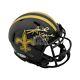Alvin Kamara Autographed New Orleans Saints Eclipse Mini Football Helmet Bas Coa