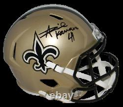 Alvin Kamara Autographed New Orleans Saints Full Size Speed Helmet Beckett