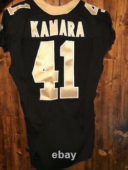 Alvin Kamara New Orleans Saints Nike Team Issued NFL On Field Jersey Black