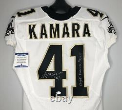 Alvin Kamara SIGNED New Orleans Saints Nike Game Style Jersey with BAS COA Beckett