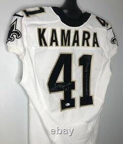 Alvin Kamara SIGNED New Orleans Saints Nike Game Style Jersey with BAS COA Beckett