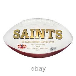 Alvin Kamara Signed New Orleans Saints Official NFL Team Logo Football (Beckett)