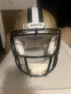 Alvin Kamara Signed New Orleans Saints Speed Authentic NFL Helmet with ROY 17