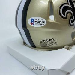 Alvin Kamara Signed New Orleans Saints Speed Mini-Helmet