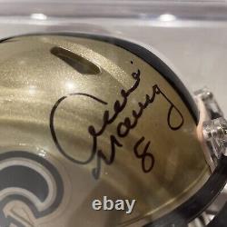 Archie Manning 8 New Orleans Saints Signed Riddell Speed Mini Helmet Sealed