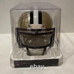 Archie Manning 8 New Orleans Saints Signed Riddell Speed Mini Helmet Sealed