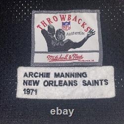 Archie Manning Authentic Mitchell & Ness New Orleans Saints NFL Jersey Mens 3XL