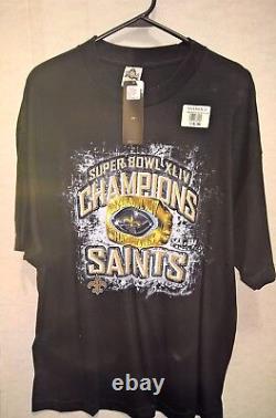 Authentic 2010 NFL New Orleans Saints SUPER BOWL XLIV Champions RING XL T-SHIRT