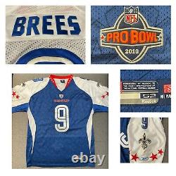 Authentic Drew Brees New Orleans Saints 2010 Pro Bowl Jersey Size 52 Sewn Reebok