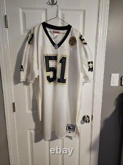 Authentic Mitchell & Ness 1991 Sam Mills New Orleans Saints Jersey Sz 60 XXXXL