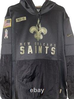 Authentic Nike New Orleans Saints Men's 2020 NFL Salute to Service Hoodie L