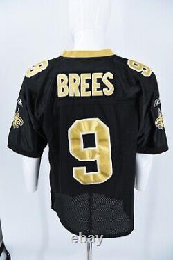 Authentic Reebok New Orleans Saints Drew Brees #9 Captains Stitched Jersey Sz 50
