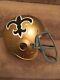 Authentic Riddell Kra-lite Rac-h2 New Orleans Saints Football Helmet Game Used