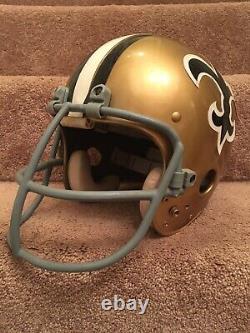 Authentic Riddell Kra-Lite RAC-H2 New Orleans Saints Football Helmet Game Used