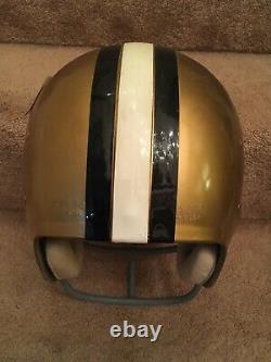 Authentic Riddell Kra-Lite RAC-H2 New Orleans Saints Football Helmet Game Used