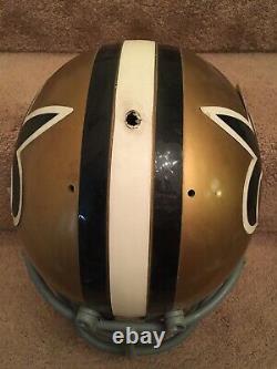 Authentic Riddell Kra-Lite RAC-H2 New Orleans Saints Football Helmet Game Used