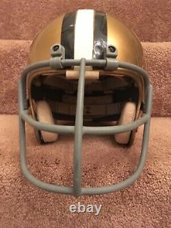 Authentic Riddell Kra-Lite RAC-H2 New Orleans Saints Football Helmet Game Used