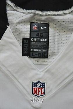 Blank New Orleans Saints Nike 2013 Team Game Issued On Field White Jersey 46