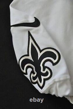 Blank New Orleans Saints Nike 2013 Team Game Issued On Field White Jersey 46