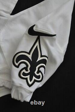 Blank New Orleans Saints Nike 2013 Team Game Issued On Field White Jersey 46