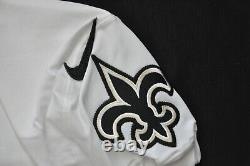 Blank New Orleans Saints Nike 2014 Team Game Issued On Field White Jersey 46+3