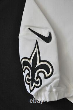 Blank New Orleans Saints Nike 2014 Team Game Issued On Field White Jersey 46+3