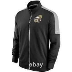 Brand New 2021 NFL New Orleans Saints Nike Historic Logo Track Full-Zip Jacket