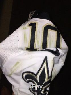 Brandin Cooks New Orleans Saints Game Used Worn Jersey Patriots Rams Super Bowl