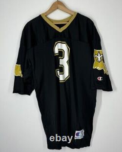 CHAMPION Bobby HEBERT #3 Vintage 90s New Orleans Saints FOOTBALL Jersey RARE XL