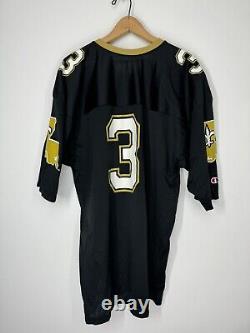 CHAMPION Bobby HEBERT #3 Vintage 90s New Orleans Saints FOOTBALL Jersey RARE XL