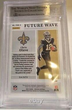 CHRIS OLAVE 2022 Panini Encased Future Wave PATCH ROOKIE RC/50 #FWM-9 BGS MINT9