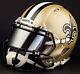 Custom New Orleans Saints Full Size Nfl Riddell Speed Football Helmet