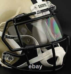 CUSTOM NEW ORLEANS SAINTS Full Size NFL Riddell SPEED Football Helmet