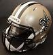Custom New Orleans Saints Nfl Riddell Full Size Speed Football Helmet