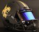 Custom New Orleans Saints Nfl Riddell Speed Replica Football Helmet Eclipse