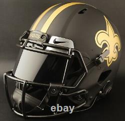 CUSTOM NEW ORLEANS SAINTS NFL Riddell SPEED Replica Football Helmet ECLIPSE