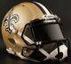 Custom New Orleans Saints Nfl Riddell Speed Authentic Football Helmet