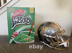 Chris Olave New Orleans Saints Beckett COA Signed Helmet These R Jacked Box