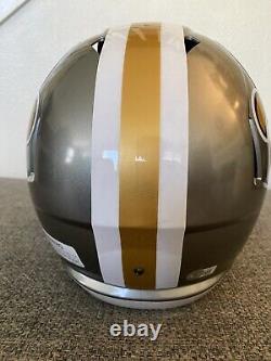 Chris Olave New Orleans Saints Beckett COA Signed Helmet These R Jacked Box