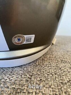 Chris Olave New Orleans Saints Beckett COA Signed Helmet These R Jacked Box