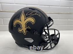 Chris Olave New Orleans Saints black matte Replica Full Size Helmet Auto