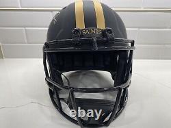 Chris Olave New Orleans Saints black matte Replica Full Size Helmet Auto