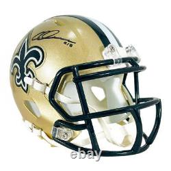 Chris Olave Signed New Orleans Saints Speed Mini Football Helmet (Beckett)