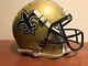 Custom Schutt Xp Pro Game Style New Orleans Saints Football Helmet Size Large